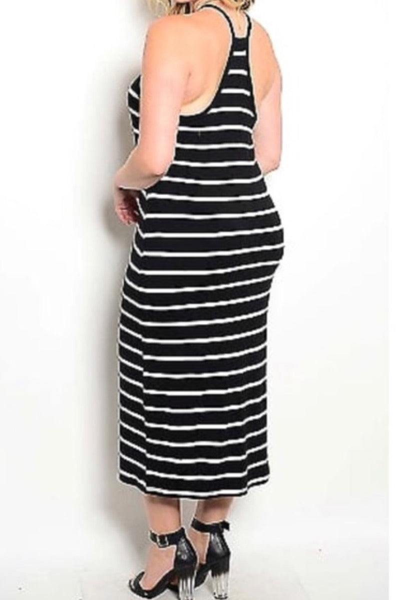 Robe mi-longue Doré