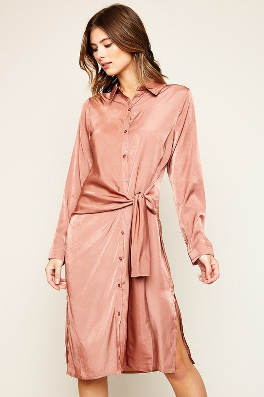 Robe chemise blanche – Key Chic