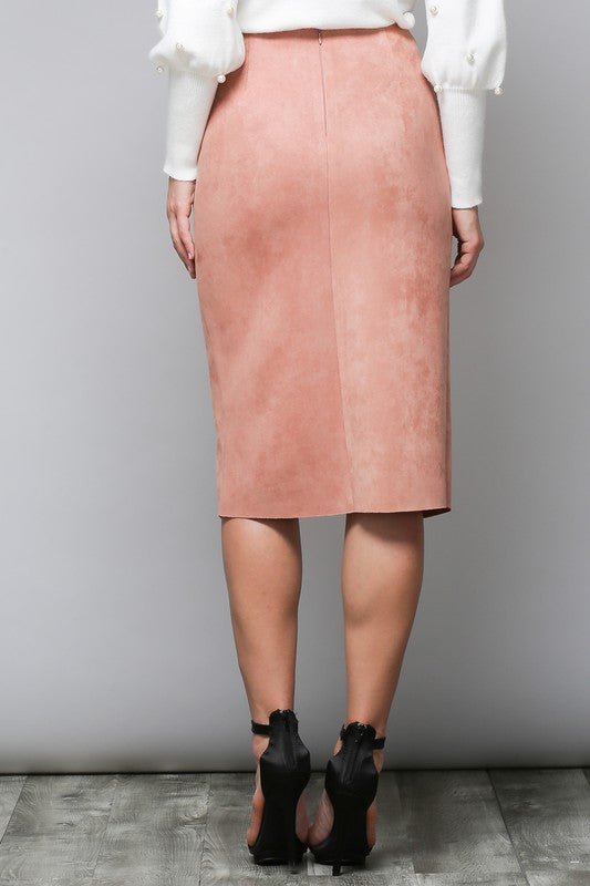 Jupe en daim Cassie